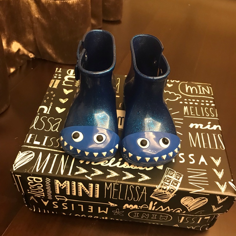 Mini Melissa藍色香香恐龍雨鞋 12.5cm US6