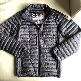 保證正品 Superdry 銀灰 輕薄 羽絨 外套 size S