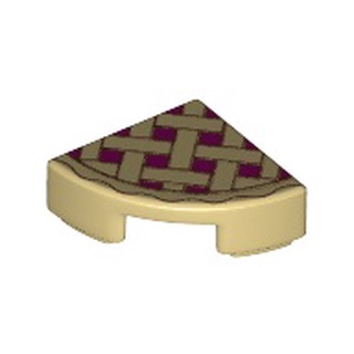 磚家 LEGO 樂高 砂色 Tile 1x1 Lattice Pie 印刷 瓷磚 25269 25269pb001