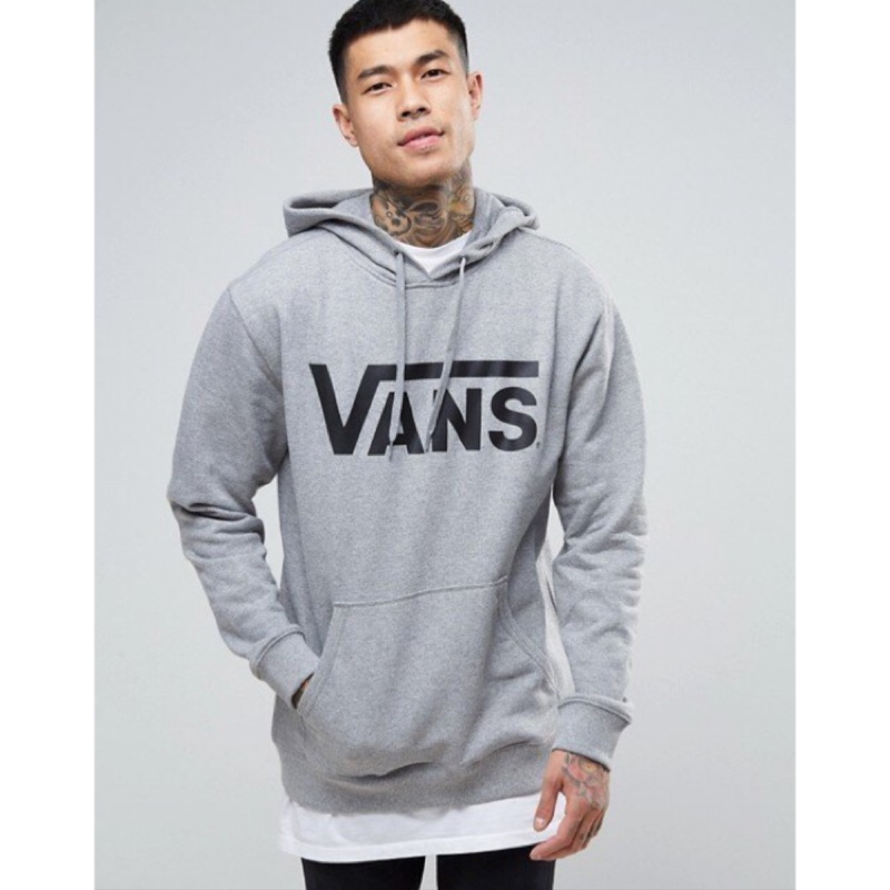 VANS Classic Pullover Hoodie 灰色 帽T 內刷毛 滑板