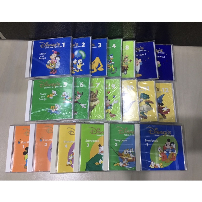 寰宇迪士尼美語CD、課本、game cards、sing along 、卡片、basic ABCs+主課程DVD可拆售