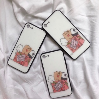 CHIU自訂款♡ We bare bears熊熊遇見你 IPhone 手機殼