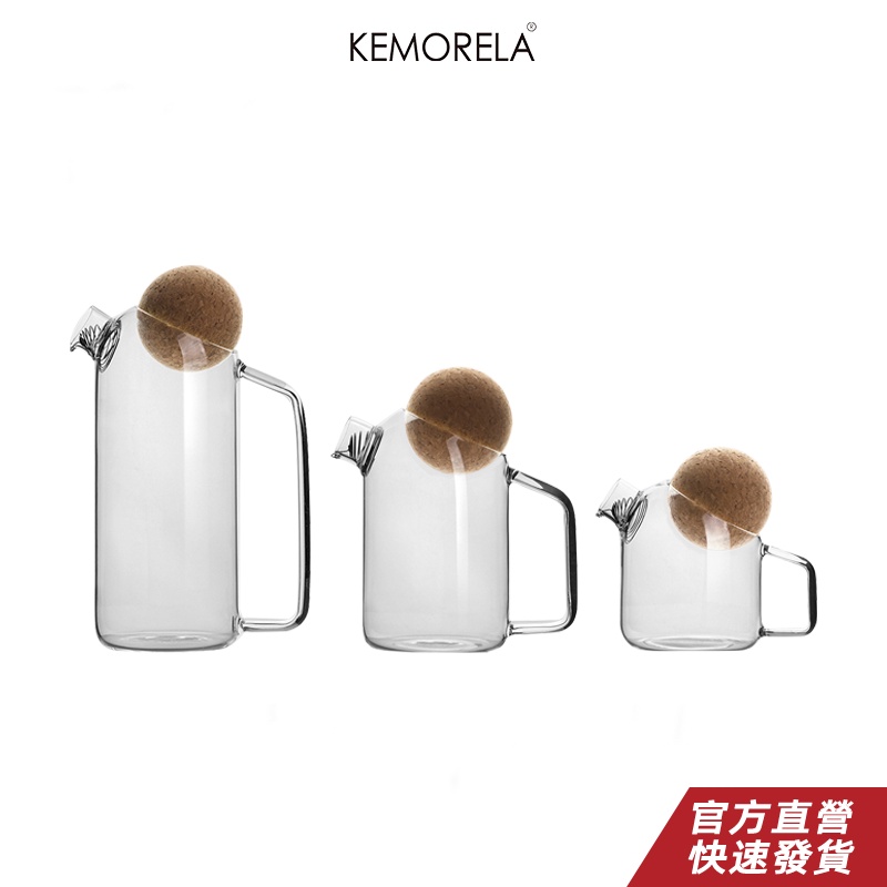 KEMORELA 高品質水壺透明硼矽玻璃茶壺耐熱玻璃茶壺中國花普洱茶具奶茶壺茶