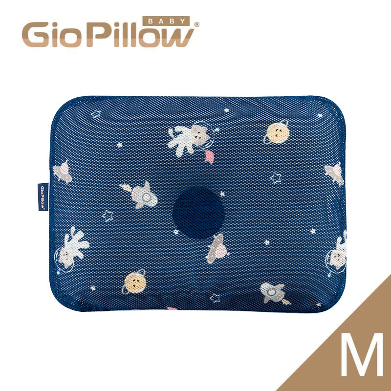 韓國 GIO Pillow 超透氣護頭型嬰兒枕頭 M號 阿姆斯貓【金寶貝 221807】嬰兒枕