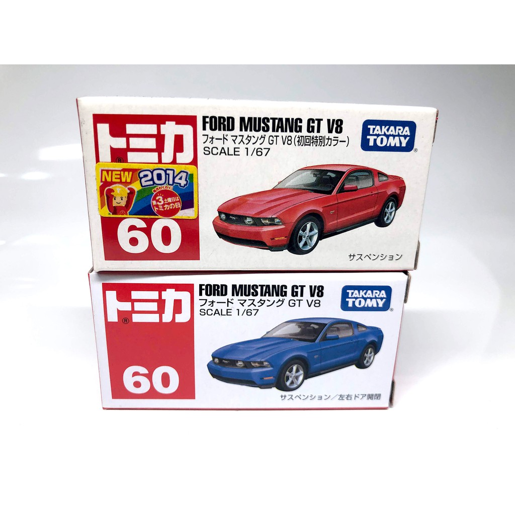 Tomica No.60 FORD MUSTANG GT 初回+一般(新車貼 )