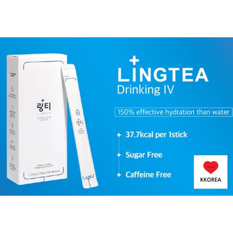 [Lingtea] 韓國能量保濕飲料棒 1 盒套裝 (10 根) 補水, 恢復, 宿醉