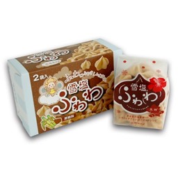 日本  雪塩泡芙鬆餅 黑糖口味  25g*2袋 _預購