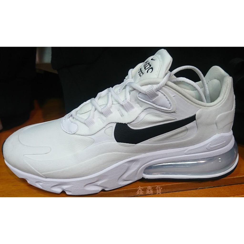 2020 二月 NIKE WMNS AIR MAX 270 REACT 運動鞋 慢跑鞋 白黑 CI3899-101