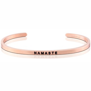 MANTRABAND 美國悄悄話手環 Namaste 虔誠致意 金/玫瑰金手環