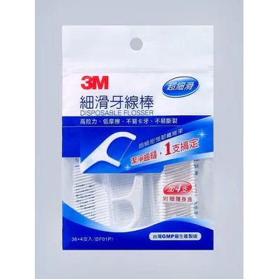 3M™ 細滑牙線棒 散裝促銷包 40支入