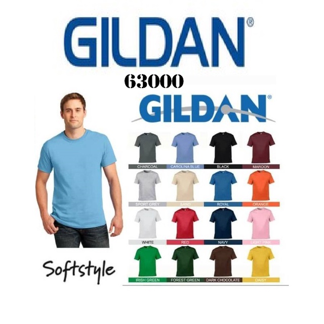 【RRS】【GILDAN】 Gildan 63000 純棉素T 寬鬆衣服 短袖衣服 T恤 短T 素T 寬鬆短袖(D賣場)