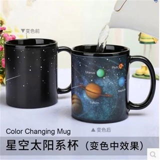 星球感溫變色杯 馬克杯 杯子 銀河系行星 仿真浪漫星空 星星 咖啡杯 水杯 七夕/情人 新年/交換/生日/實用禮物