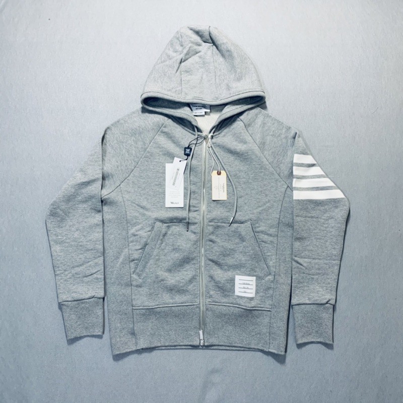 「Thom Browne」連帽外套3號 + 「Off-White」長袖 logo hoodie XS號