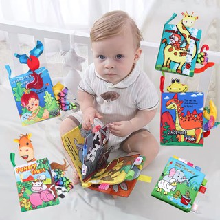 歐美暢銷嬰兒布書 立體遊戲布書掛(響紙/立體) 床掛觸摸佈書/立體觸覺/益智啟發/感官刺激早教益智響聲 玩具書