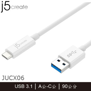 【3CTOWN】含稅有發票 j5 create JUCX06 USB3.1 Type-CtoType-A傳輸線