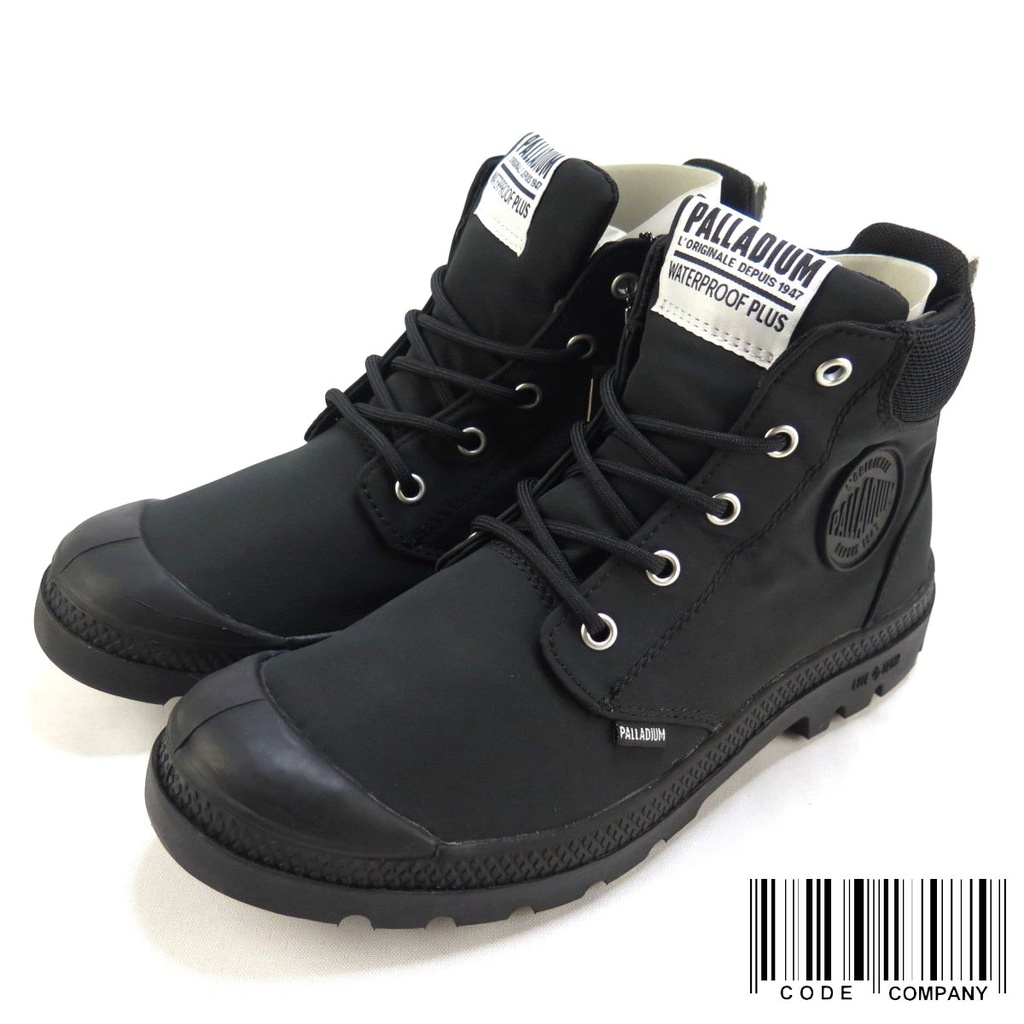 =CodE= PALLADIUM PAMPA LITE+ CUFF WP 防水輕量軍靴(黑白)76259-001 男女