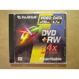 [全新][FUJIFILM][DVD可燒錄式光碟]DVD+RW 1-4x HIGH SPEED