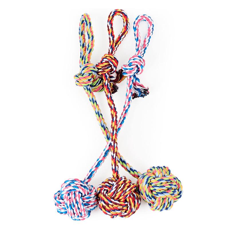 【PetBaby寵物精靈】棉繩手拉式長尾球寵物玩具 大號150g寵物棉繩玩具