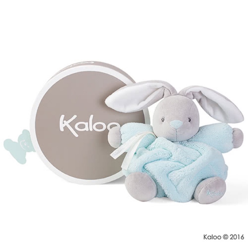 法國Kaloo New Plume 兔兔小型玩偶-水藍(安撫玩偶) 育嬰必備