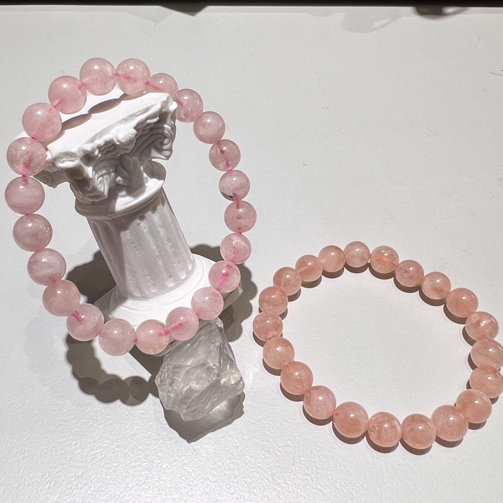 萬曜水晶 粉摩根 橙摩根 摩根石 摩根手珠 (原萬佛