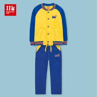 JJL KIDS 季季樂 專櫃童裝 男童 休閒刷毛運動長褲+外套 套裝 95 105