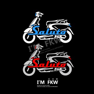 反光屋FKW Saluto 機車車型反光貼紙 機車貼紙 設計師手繪款 防水車貼 suzuki 臺鈴機車貼