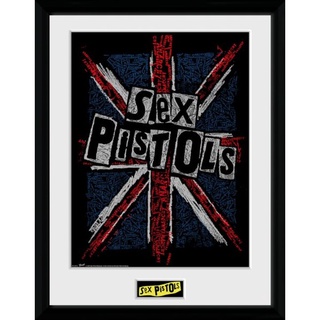 Sex Pistols （英國國旗）34x45cm含框藝術掛畫