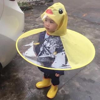 超萌 兒童 黃色鴨鴨 斗篷雨衣 下雨天 造型雨衣 卡通雨衣 可愛雨衣 兒童雨衣