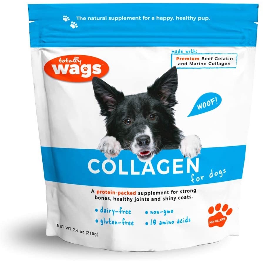 美國totally Wags 狗狗 全齡犬膠原蛋白營養補充劑 粉狀 高齡寵物日常健康保健 保護關節 幫助消化 滋養皮膚 蝦皮購物
