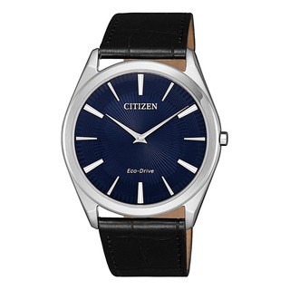 【CITIZEN 星辰】光動能 現代風尚薄型時尚男錶-藍x黑/38.4mm(AR3070-04L)