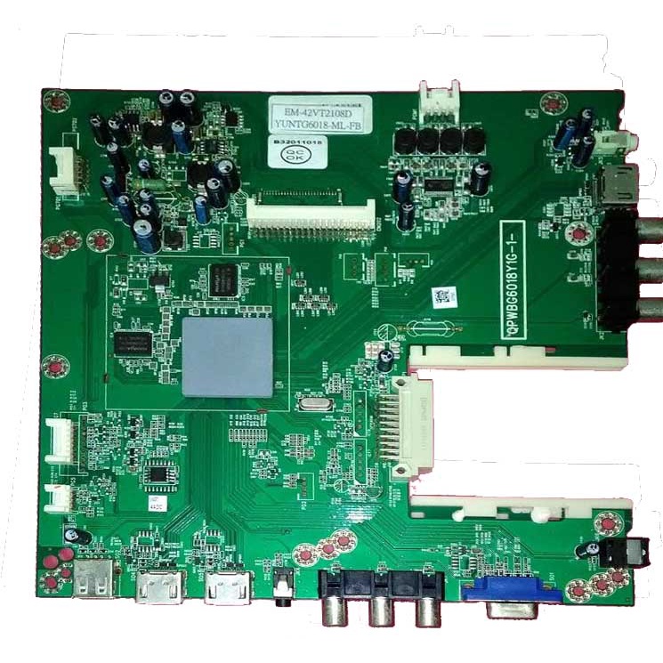 [維修]SAMPO EM-42VT2108D  42吋 LED液晶電視 亮紅燈/不過電/不開機 主機板維修服務