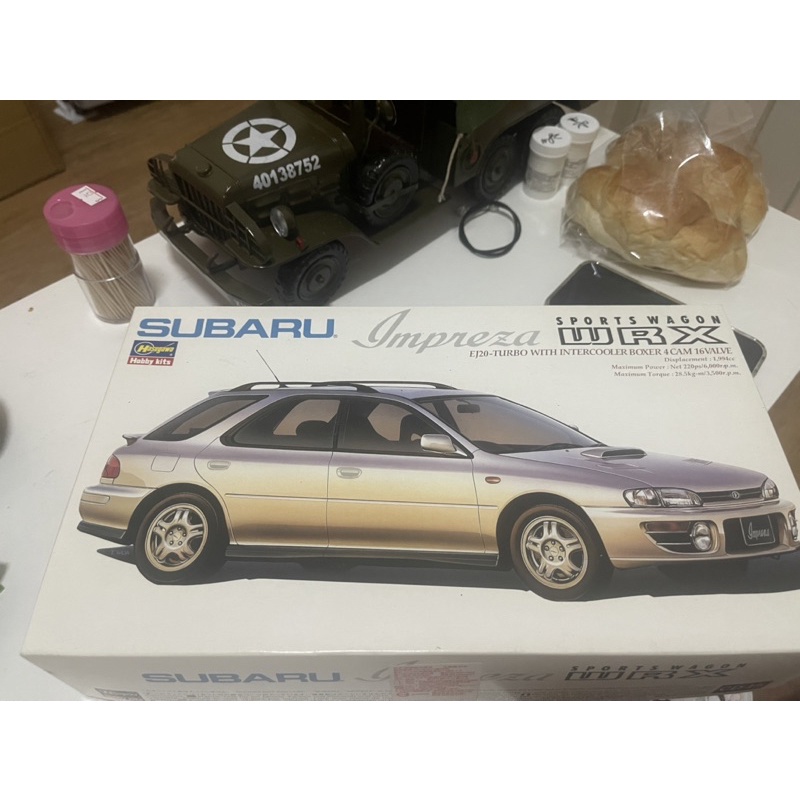 特價中 Subaru STi Impreza Sport Wagon WRX CD15 1/24 1:24 組合模型車
