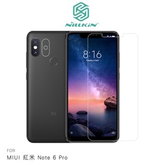 NILLKIN MIUI 紅米 Note 6 Pro 超清防指紋保護貼保護貼 套裝版 含鏡頭貼 螢幕膜 高清貼