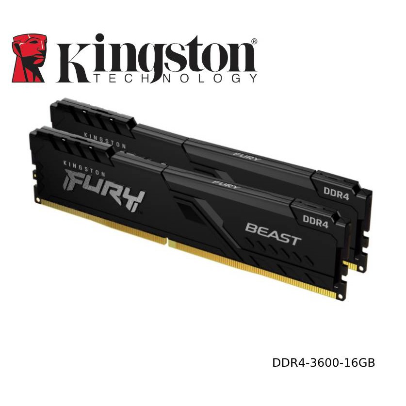 金士頓 Fury Beast(獸獵者)DDR4-3600-32GB(16G*2) 記憶體 現貨 廠商直送