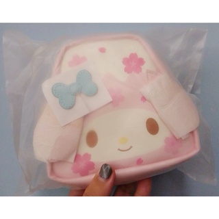 ★日本小驚奇代購★【現貨】日本 Hello Kitty 美樂蒂 富士櫻 山形 造型 收納 小包 小物包 化妝包~日本直送