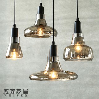 【威森家居】北歐 陰影水晶玻璃瓶吊燈 書房創意北歐美式簡約現代大廳臥室客廳吸頂燈壁燈時尚陽臺過道燈具 L161219
