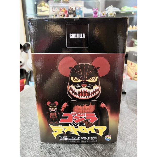 BLS • Be@rbrick 紅蓮 哥吉拉 400% + 100% 紅透版 熔岩 哥吉拉 godzilla 庫柏力克熊