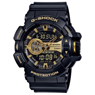 CASIO G-SHOCK GA-400GB-1A9 雙顯電子錶(黑X金)