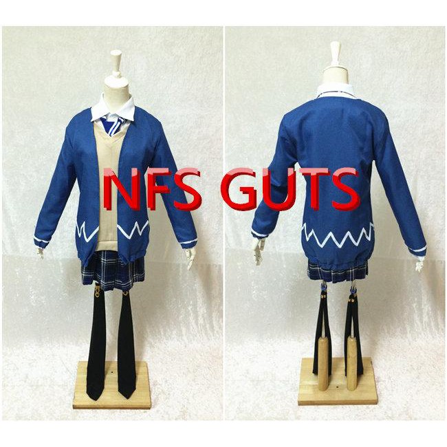 山海異話藍碧學園制服校園女子學生服cosplay服裝量身訂做cos衣服全套假髮鞋子可來圖訂做 蝦皮購物