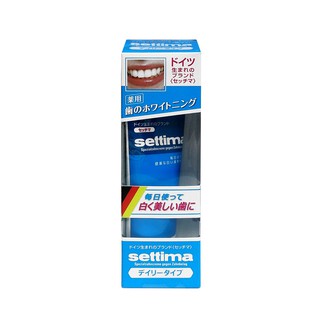 日本 SUNSTAR settima 星緻美 亮白護理牙膏-每日型 80g 預防蛀牙 清除煙垢 三詩達官方直營