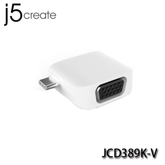 【3CTOWN】含稅附發票 j5 create JCD389K-V USB-C to VGA 轉接頭