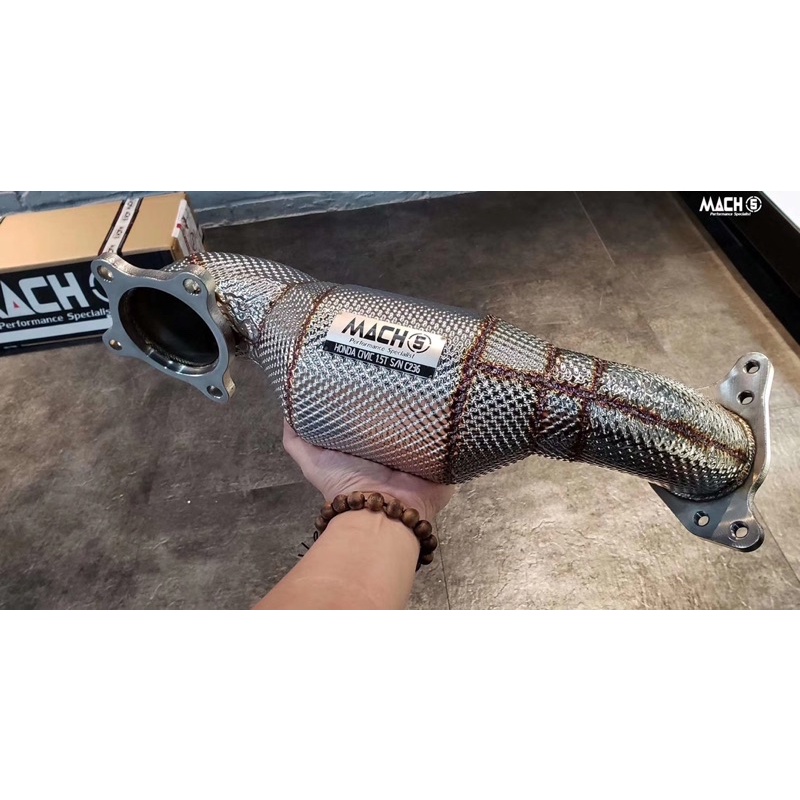 Honda Civic 10 1.5t Mach5高流量直通當派#本田#downpipe#喜美#排氣管#10代#CRV