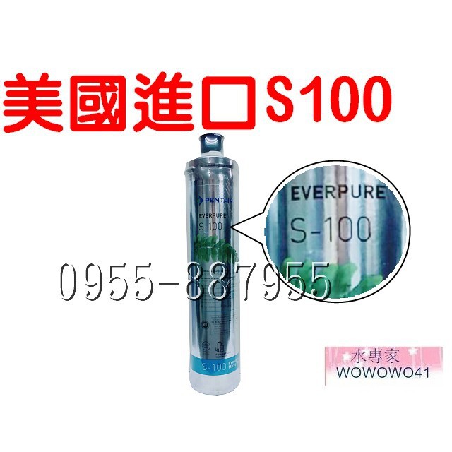 水專家＝美國原裝進口Everpure設備濾心 S100 濾心 平行輸入品 S-100