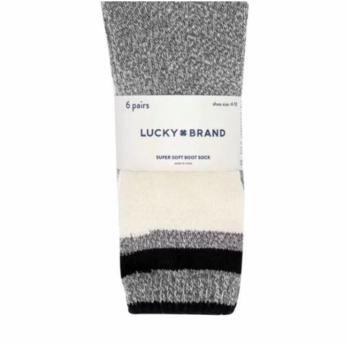 Lucky Brands 女室內保暖中長襪六入  D1391058  COSCO代購