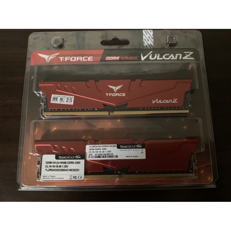 十銓 T-Force Vulcan Z 16GBx2 DDR4-3200