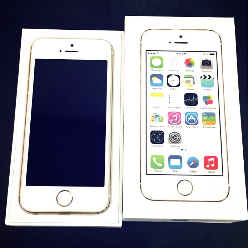 保留中。IPhone 5s 金色 16g 保存良好二手機 轉售