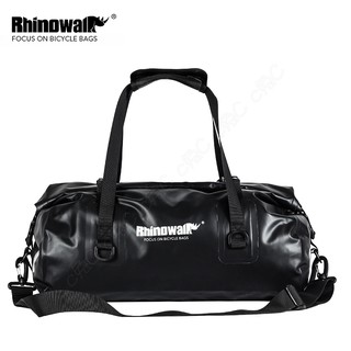 Rhinowalk-超音波融合全防水圓筒健身包：單車環島旅行袋 自行車貨架包 高頻焊接肩背馱包 斜背行李袋 側背運動包