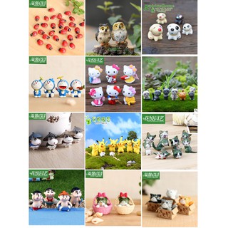 【臺灣現貨】hello kitty 哆啦A夢 光屁屁游泳蠟筆小新 皮卡丘 七星瓢蟲 貓頭鷹 不爽貓 起司貓 私房貓 微景