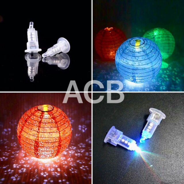 ［AcB照明] LED DIY七彩閃爍燈籠燈/黃光恆亮/白光恆亮 氣球燈 電子燈泡 電子燈 燈芯 Party擺設