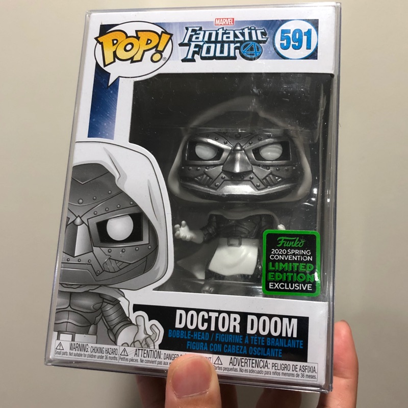 [李大] 正版現貨 Funko POP 漫威 末日博士 驚奇四超人 ECCC限定 Doctor Doom #591